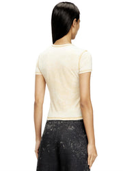 DIESEL T-Uncuties-Long-S10 t-shirt beige