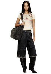 DIESEL T-Uncuties-Long-S10 t-shirt beige
