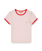 DIESEL T-Uncuties-Long-S12 t-shirt pink red