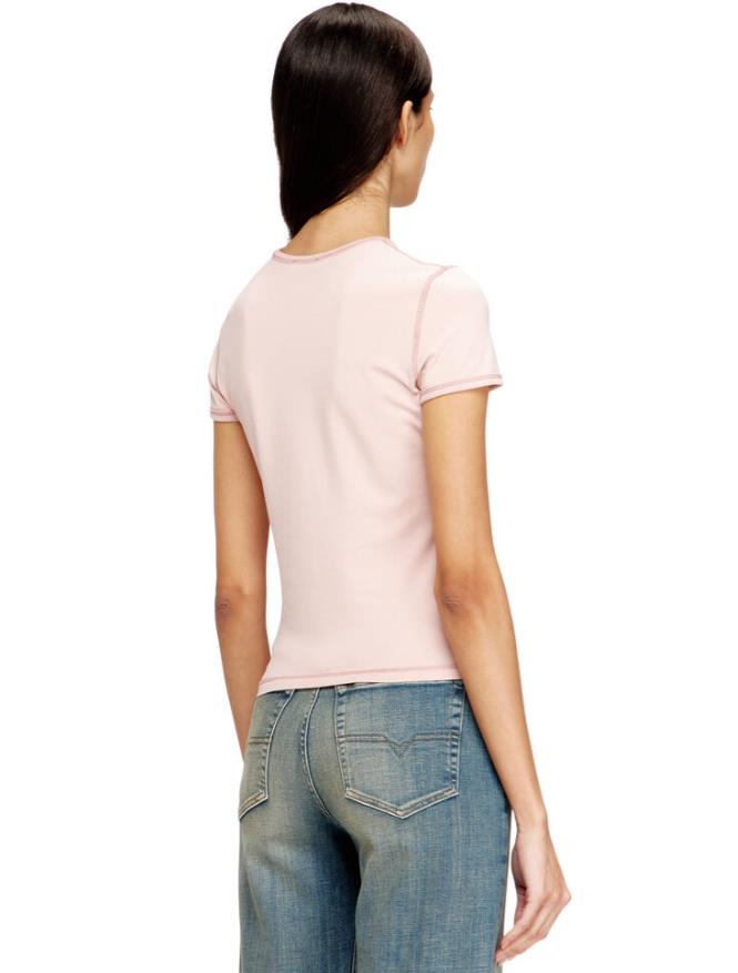 DIESEL T-Uncuties-Long-S5 t-shirt pink