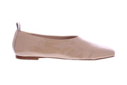 FABIO RUSCONI Square toe ballerinas beige patent