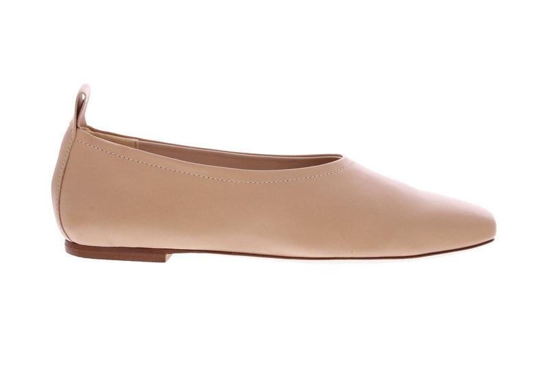 FABIO RUSCONI Square toe ballerinas beige