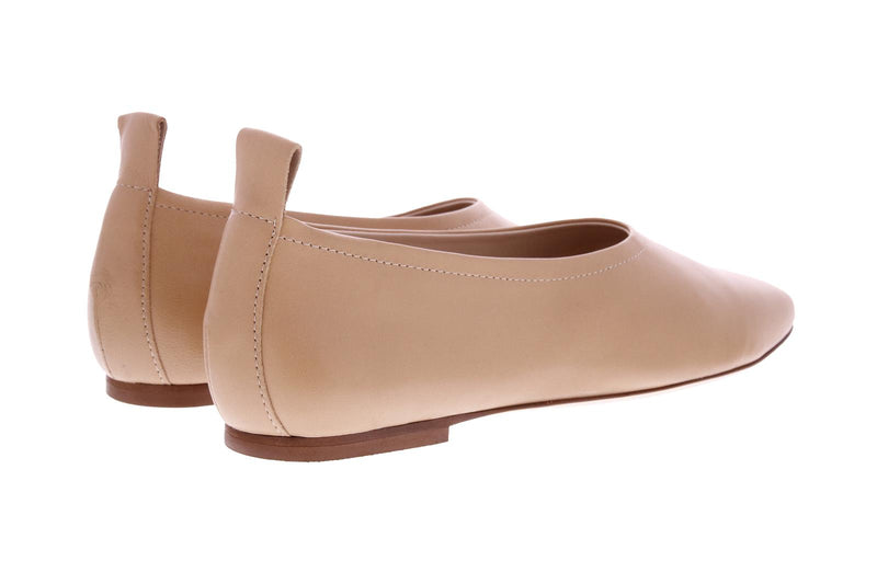 FABIO RUSCONI Square toe ballerinas beige