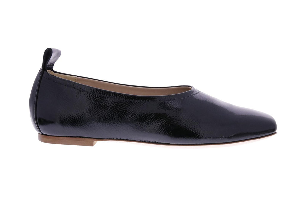FABIO RUSCONI Square toe ballerinas black patent
