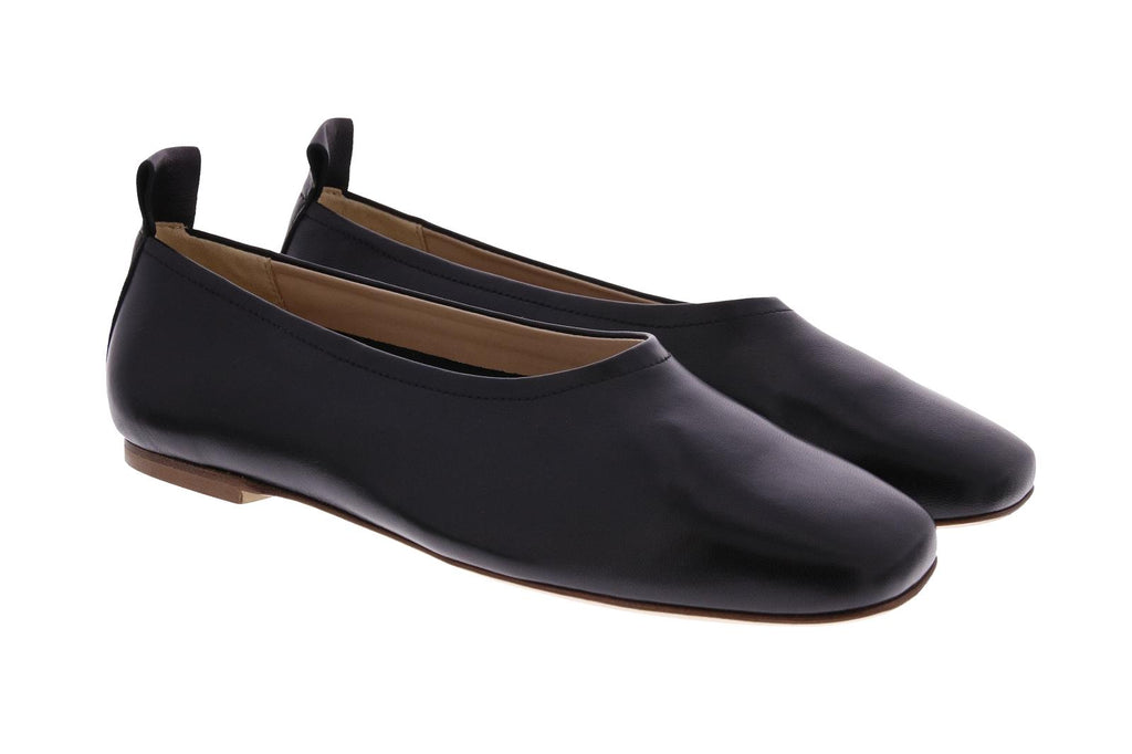 FABIO RUSCONI Square toe ballerinas black