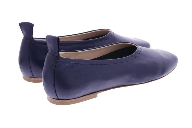 FABIO RUSCONI Square toe ballerinas navy blue