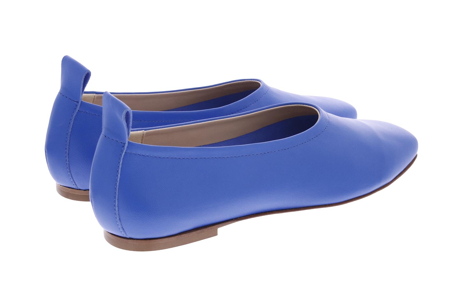 FABIO RUSCONI Square toe ballerinas ocean blue - Shop in store at