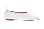 FABIO RUSCONI Square toe ballerinas off white patent