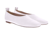 FABIO RUSCONI Square toe ballerinas off white patent