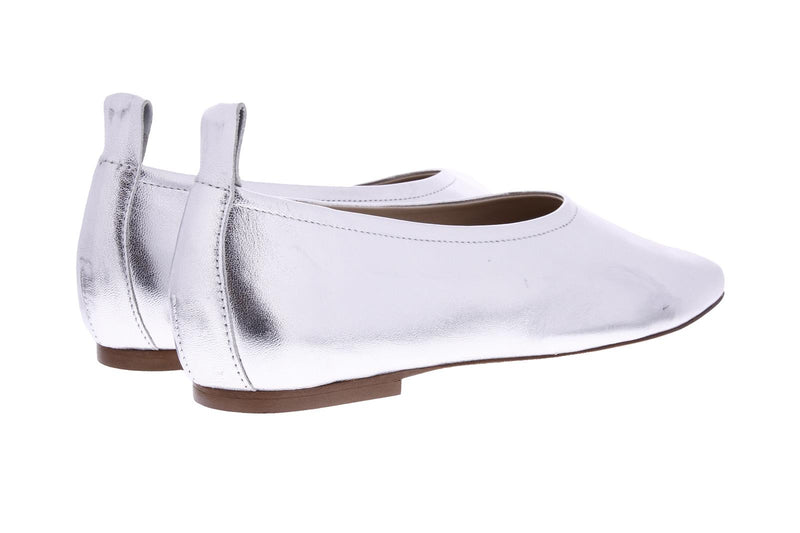 FABIO RUSCONI Square toe ballerinas silver