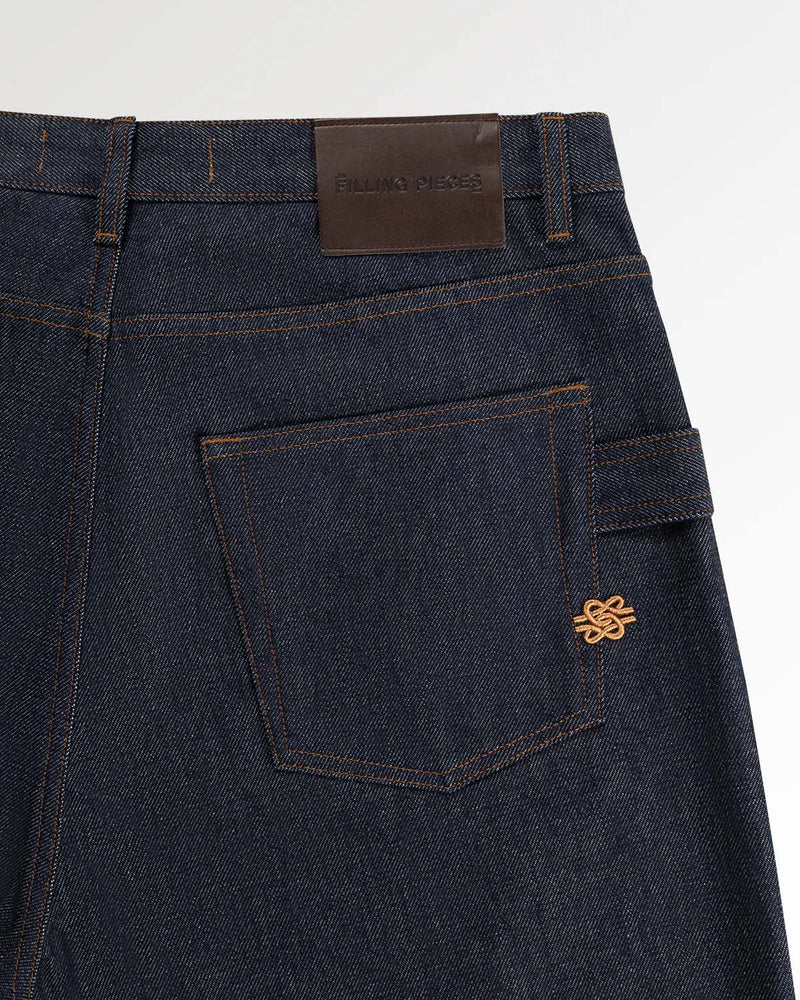 FILLING PIECES Denim pants raw indigo