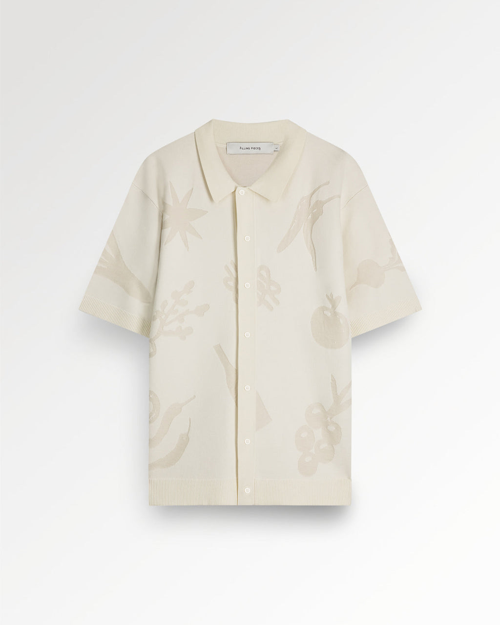 FILLING PIECES Knit shirt breaking bread antique white