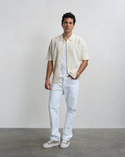 FILLING PIECES Knit shirt breaking bread antique white