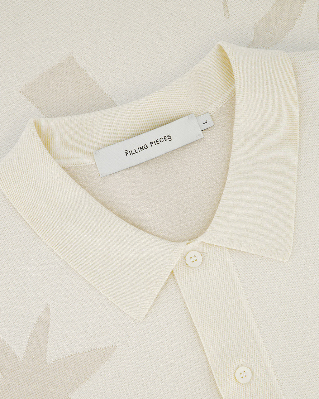 FILLING PIECES Knit shirt breaking bread antique white