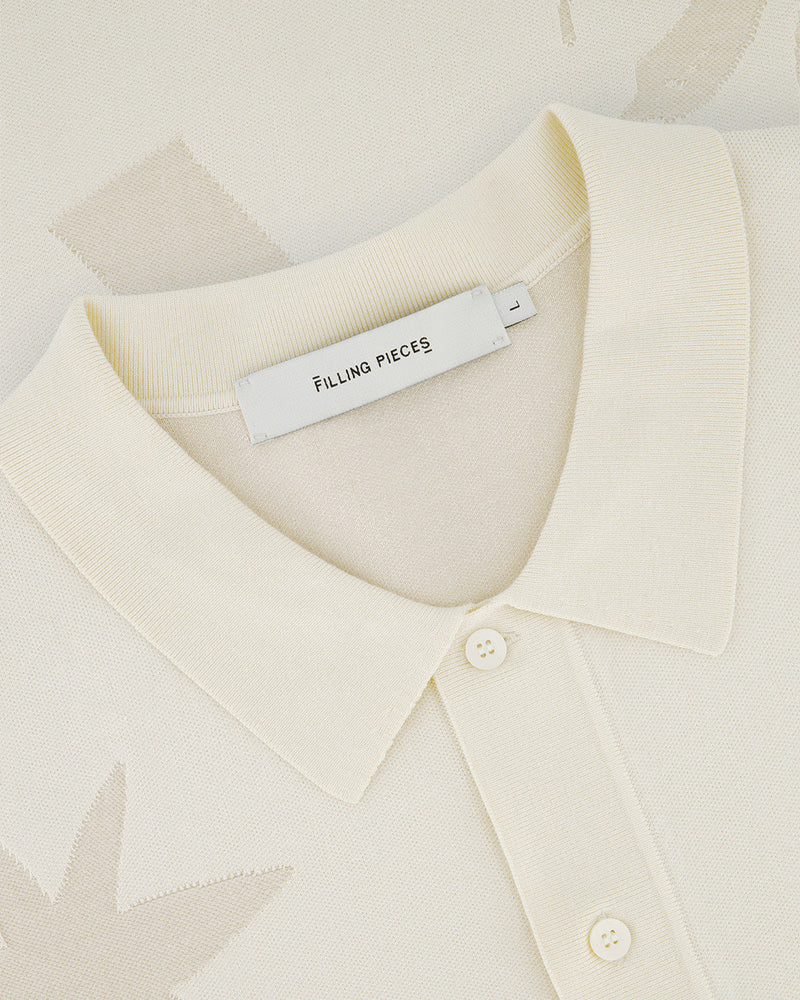 FILLING PIECES Knit shirt breaking bread antique white