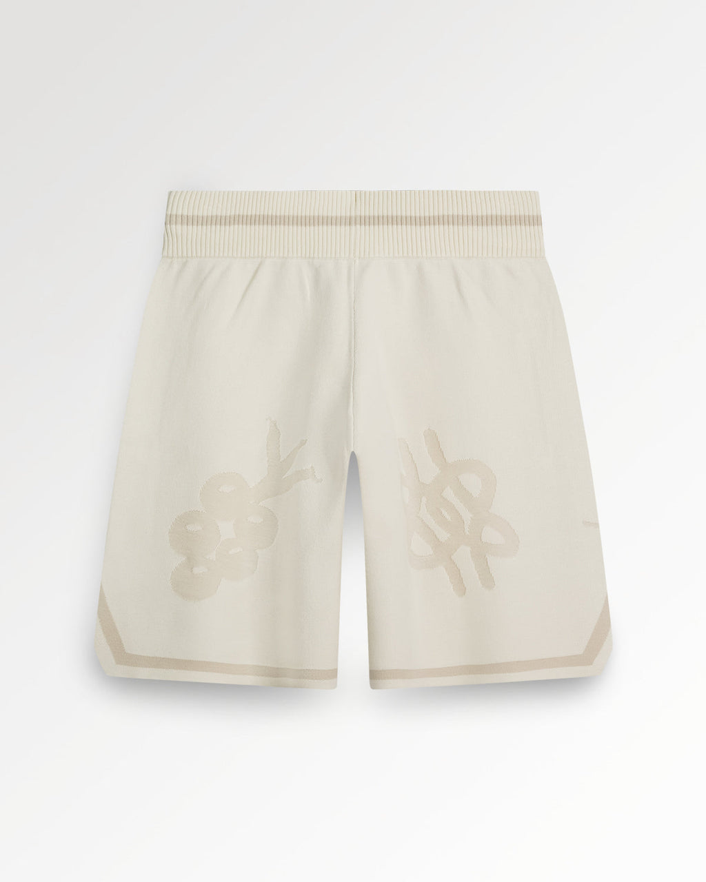 FILLING PIECES Knit shorts breaking bread antique white