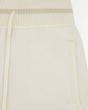 FILLING PIECES Knit shorts breaking bread antique white