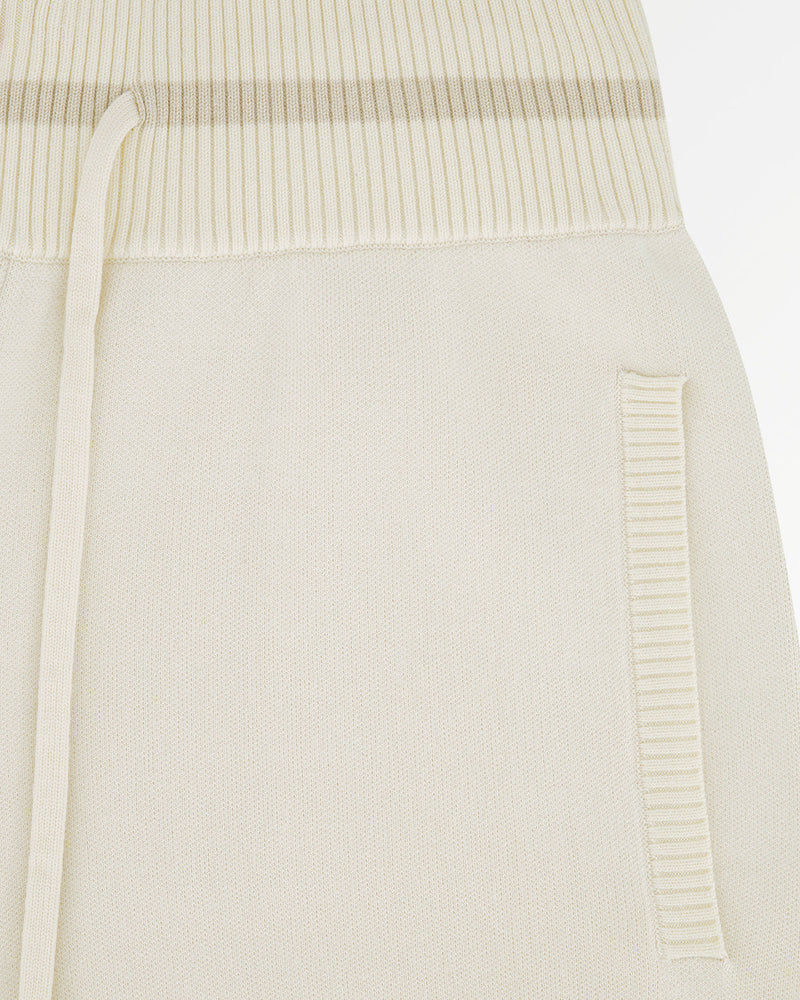 FILLING PIECES Knit shorts breaking bread antique white