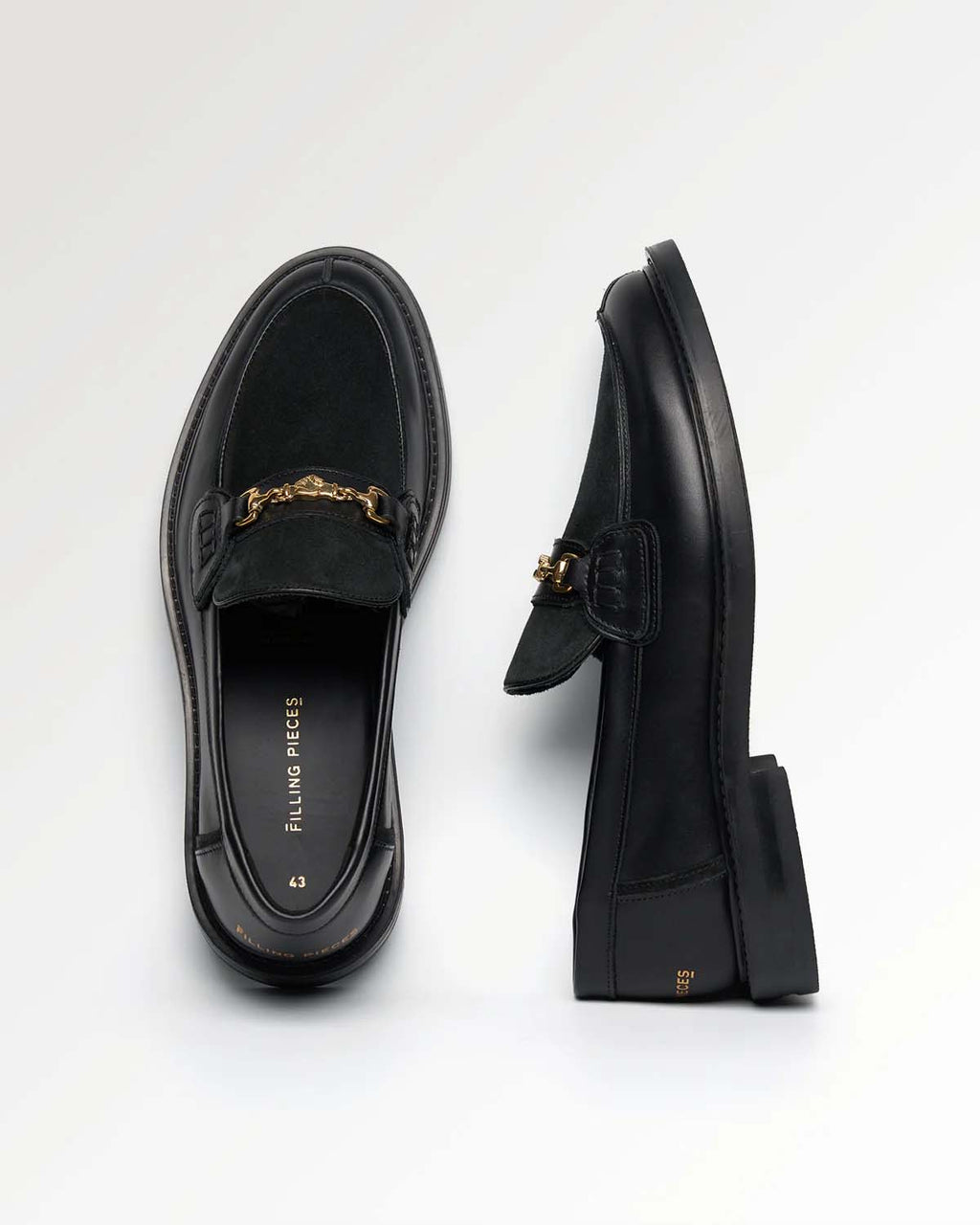 FILLING PIECES Loafer Hazy black