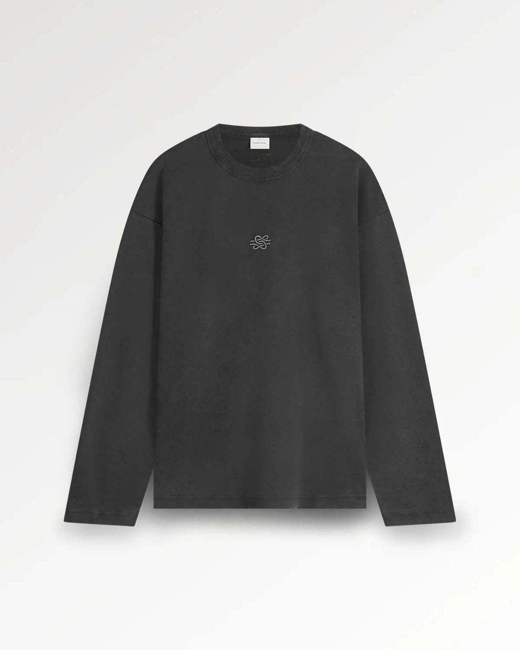 FILLING PIECES Longsleeve boxy embroidered vintage black