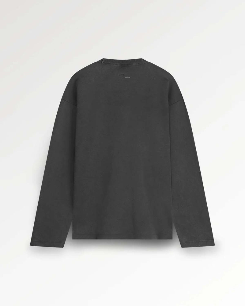 FILLING PIECES Longsleeve boxy embroidered vintage black