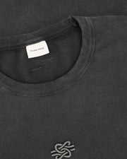FILLING PIECES Longsleeve boxy embroidered vintage black