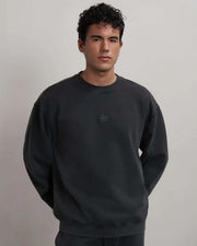 FILLING PIECES Sweatshirt boxy embroidered vintage black