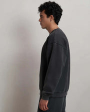 FILLING PIECES Sweatshirt boxy embroidered vintage black
