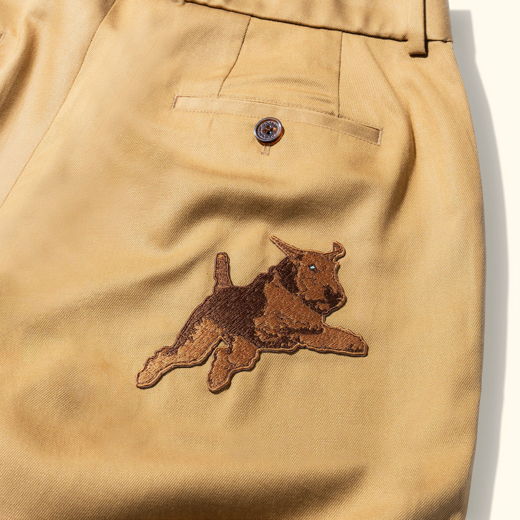 DARRYL WIDE PLEATED TROUSERS