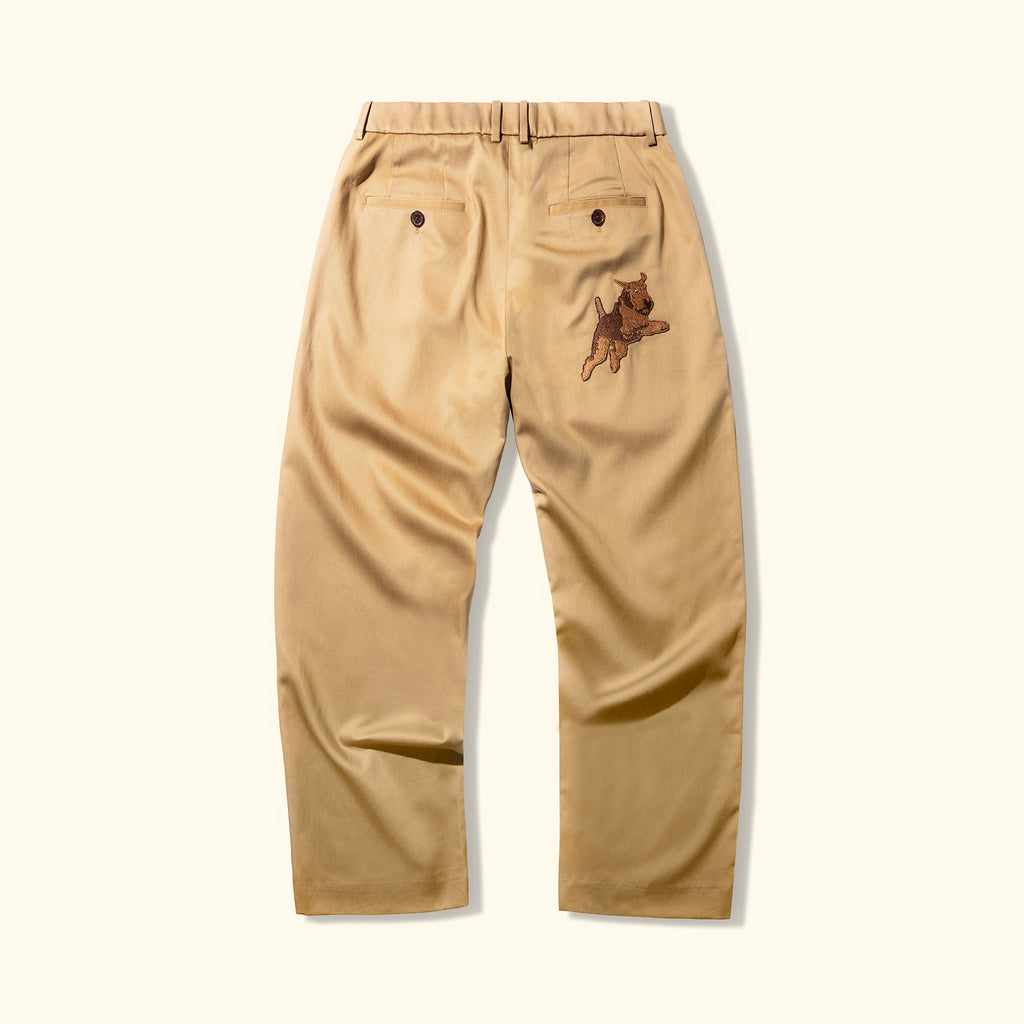 DARRYL WIDE PLEATED TROUSERS