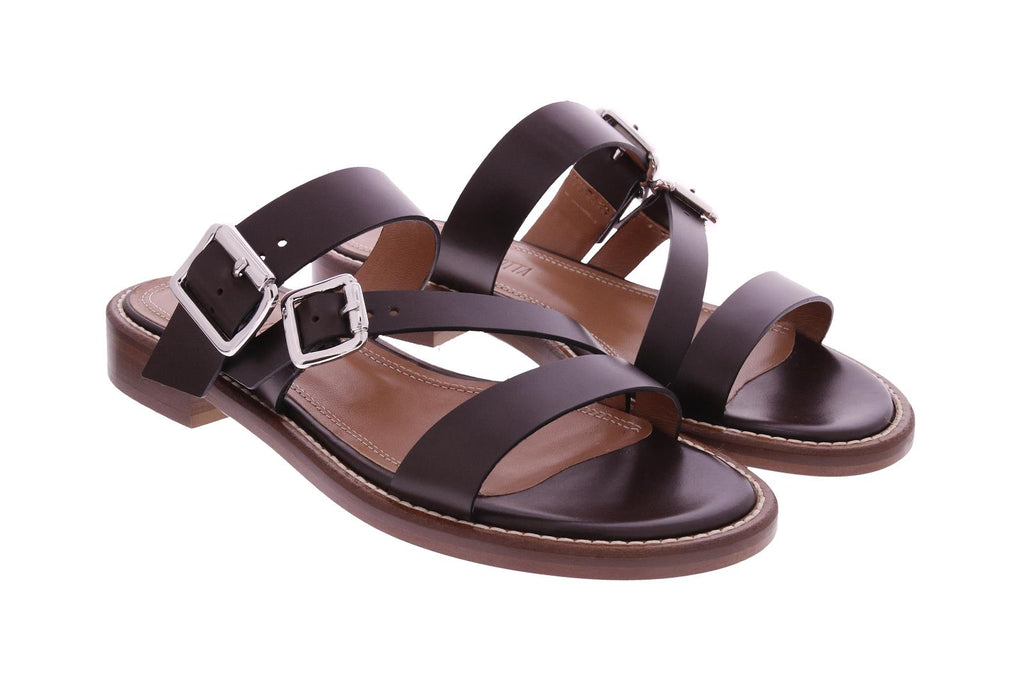 GUGLIELMO ROTTA Quiver sandals chocolate brown
