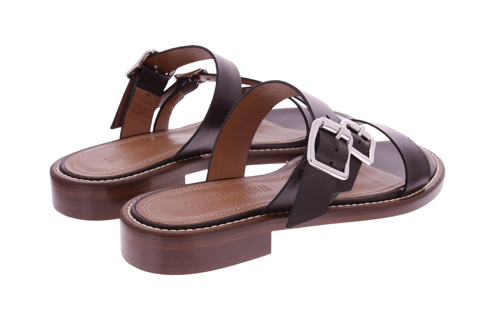 GUGLIELMO ROTTA Quiver sandals chocolate brown