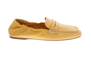 GUGLIELMO ROTTA Satin loafers straw yellow