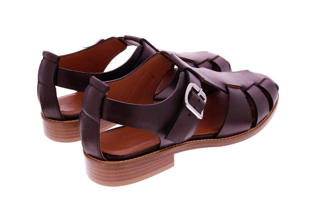 GUGLIELMO ROTTA Share sandals chocolate brown leather - Shop at Monar Antwerp