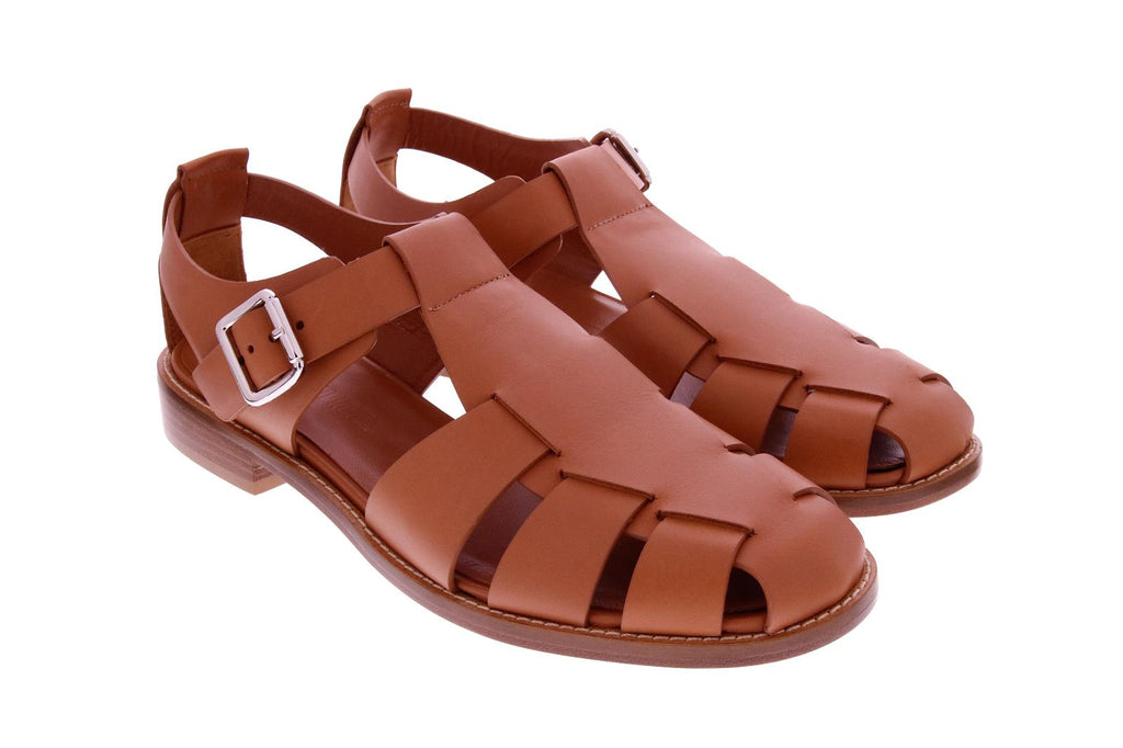 GUGLIELMO ROTTA Share sandals cuoio brown leather - Shop at Monar Antwerp