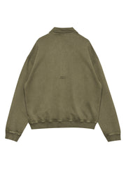 HALO Boxy polo sweat capers green