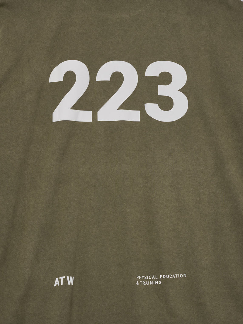 HALO Graphic boxy t-shirt capers green