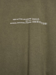 HALO Graphic boxy t-shirt capers green
