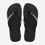 HAVAIANAS Brasil Logo flip flop sandals black