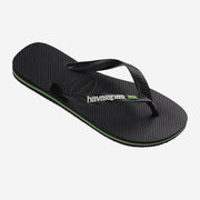 HAVAIANAS Brasil Logo flip flop sandals black