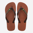 HAVAIANAS Brasil logo flip flop sandals rust coffee brown