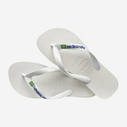 HAVAIANAS Brasil logo flip flop sandals white