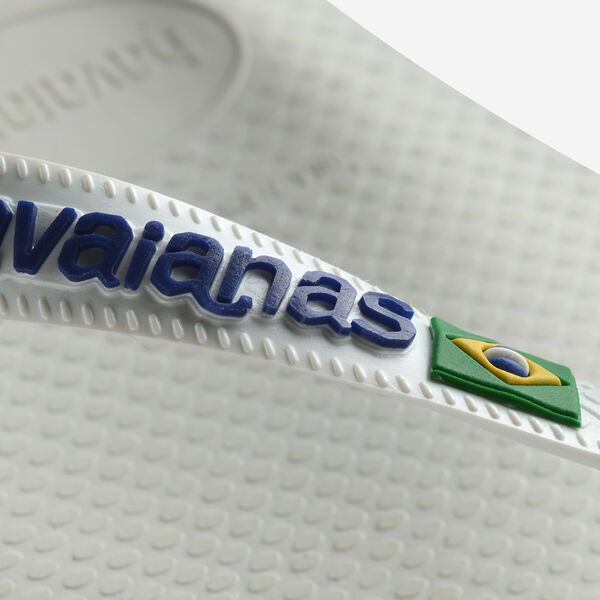 HAVAIANAS Brasil logo flip flop sandals white