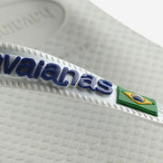 HAVAIANAS Brasil logo flip flop sandals white