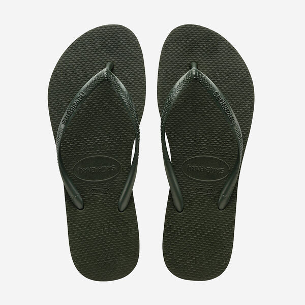 HAVAIANAS Slim flip flop sandals olive green