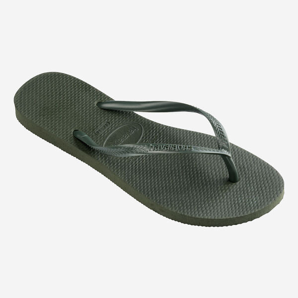 HAVAIANAS Slim flip flop sandals olive green