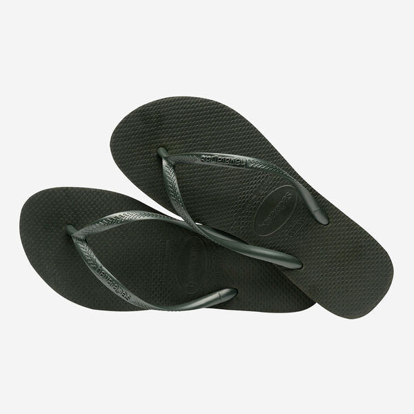 HAVAIANAS Slim flip flop sandals olive green