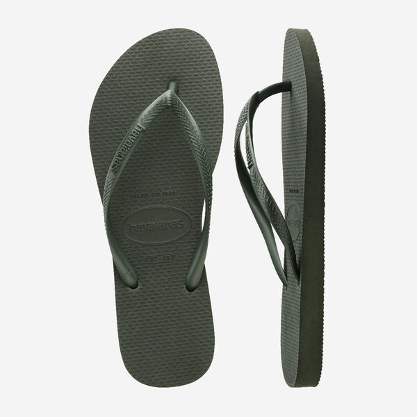 HAVAIANAS Slim flip flop sandals olive green
