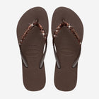 HAVAIANAS Slim glitter II flip flop sandals dark brown