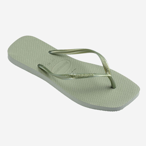 HAVAIANAS Slim square flip flop sandals smoke green